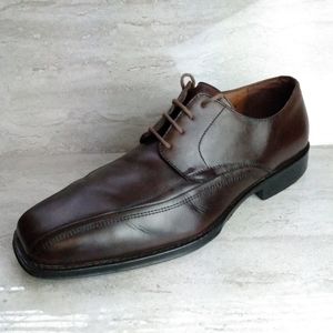 Johnston & Murphy Chocolate bicycle toe Oxford